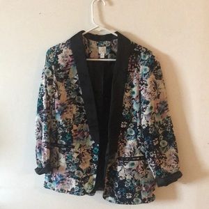 Lauren Conrad Floral Blazer
